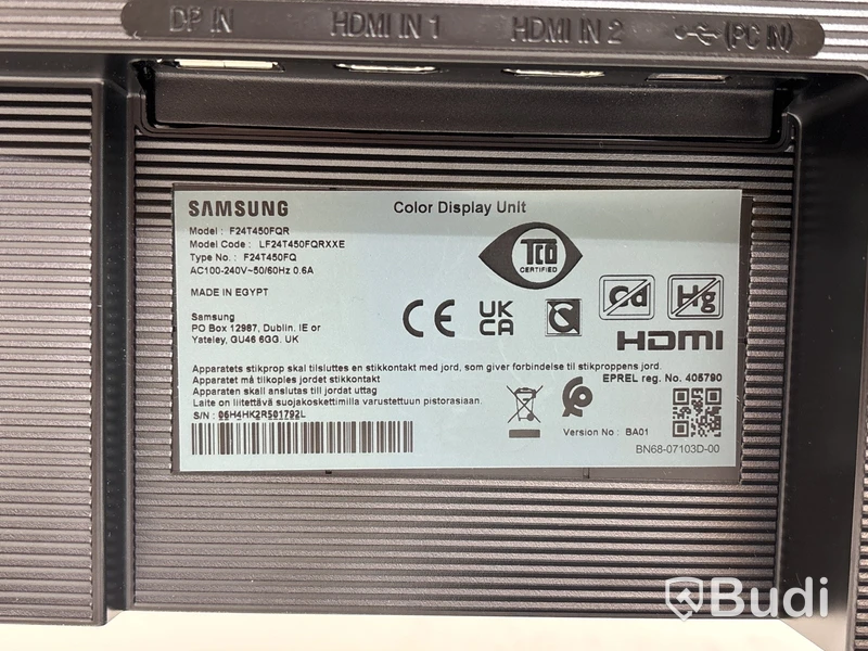 2 st. Datorskärmar Samsung F24T450FQU          24 tum.