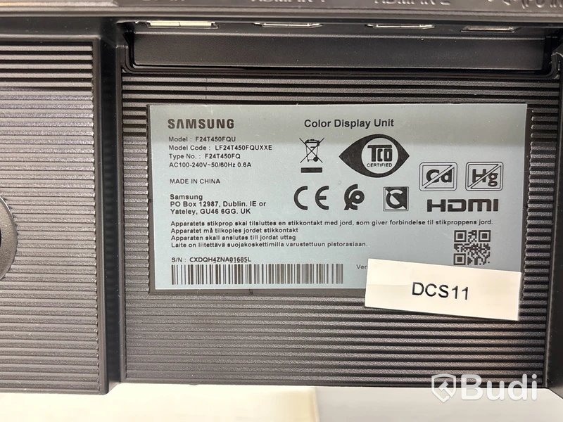 2 st. Datorskärmar Samsung F24T450FQU          24 tum.