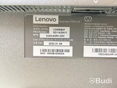 Datorskärm Lenovo ThinkVision T27hv-20 27-tum