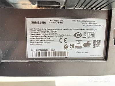 2 st. Datorskärmar Samsung S24E450D och S24E650PL inkl. stativ, 24 tum