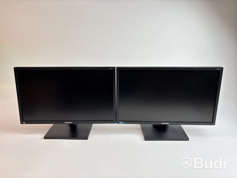 2 st. Datorskärmar Samsung S24E450D och S24E650PL inkl. stativ, 24 tum