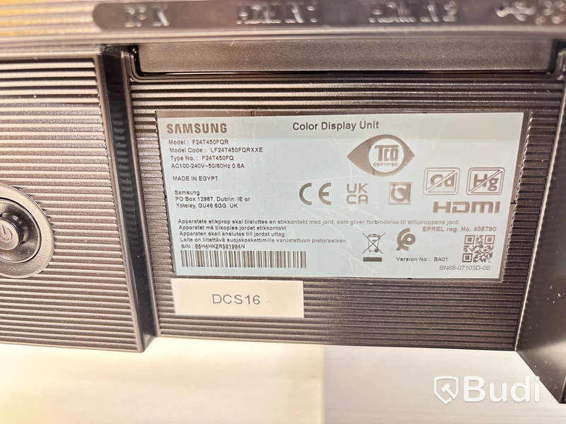 3 st. Datorskärmar Samsung F24T450FQR inkl. stativ, 24 tum