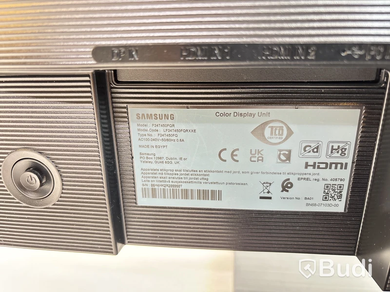 2 st. Datorskärmar Samsung F24T450FQR inkl. stativ, 24 tum