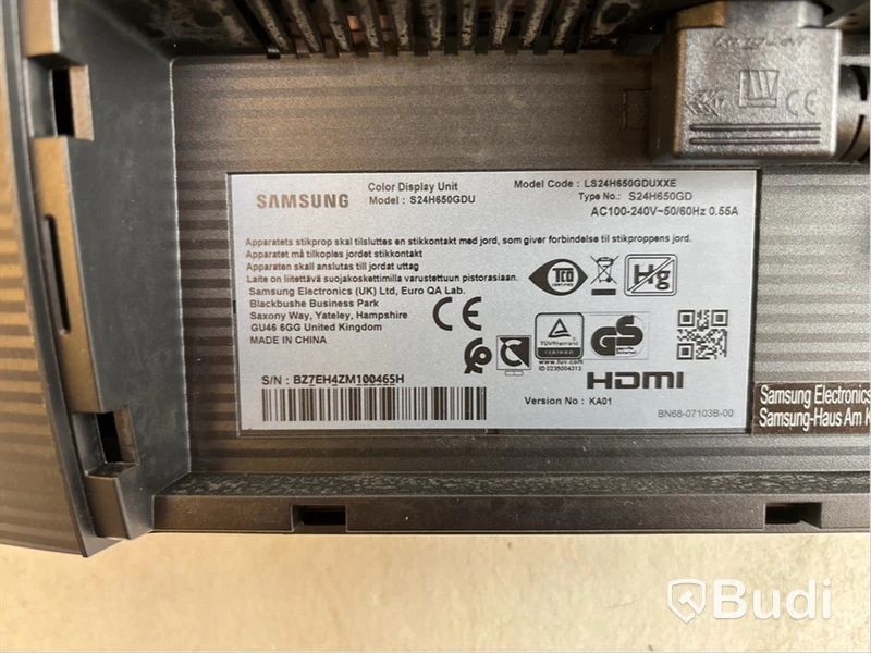 3 st. Datorskärmar Samsung S24H650GDU, 24 tum