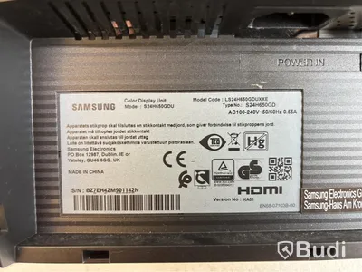 3 st. Datorskärmar Samsung S24H650GDU, 24 tum