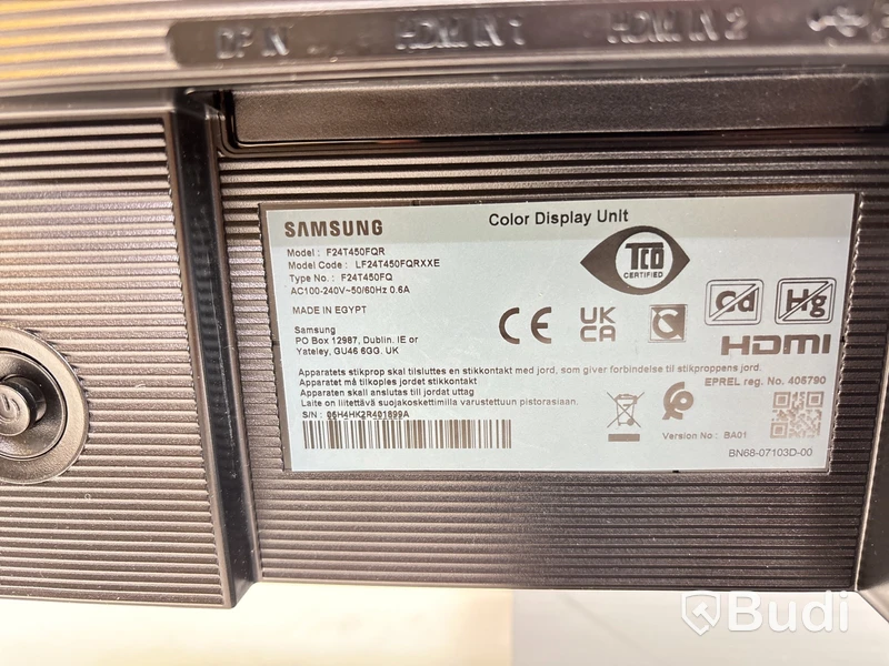 3 st. Datorskärmar Samsung F24T450FQ inkl. stativ, 24 tum