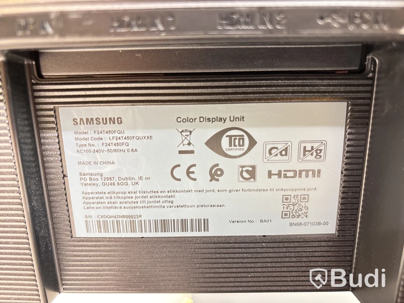 3 st. Datorskärmar Samsung F24T450FQ inkl. stativ, 24 tum