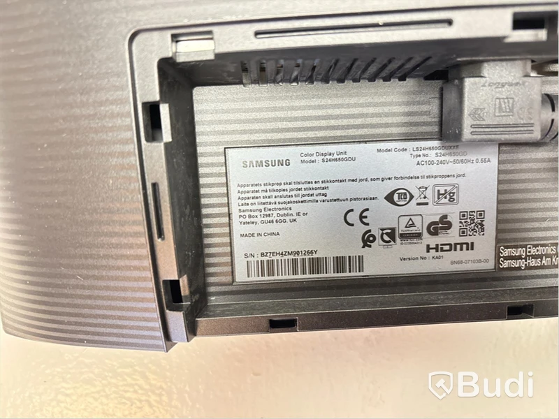 2 st. Datorskärmar Samsung S24H650GDU inkl. stativ