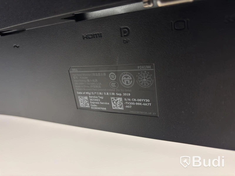 Dell P2419H monitor, 24 inches
