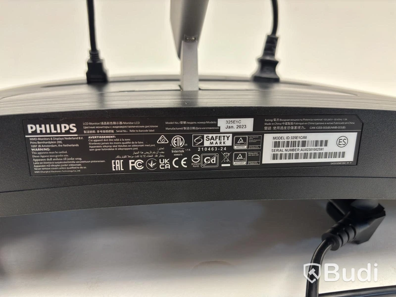 Philips 325E1C/00 monitor, 32 inches, curved