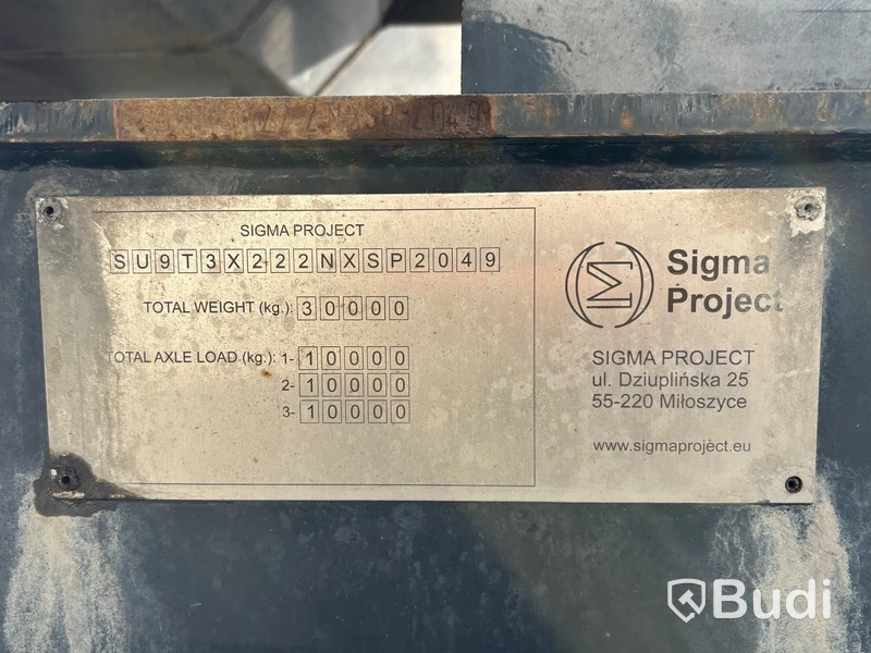 Tippsläp Sigma Project BK:s OPTI -2023 | Hardox