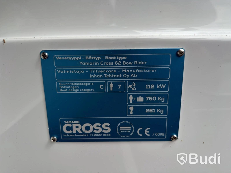 Motorbåt Yamarin Cross 62 BR, 2021| Yamaha F150 | Endast 56 h | Aluminiumskrov