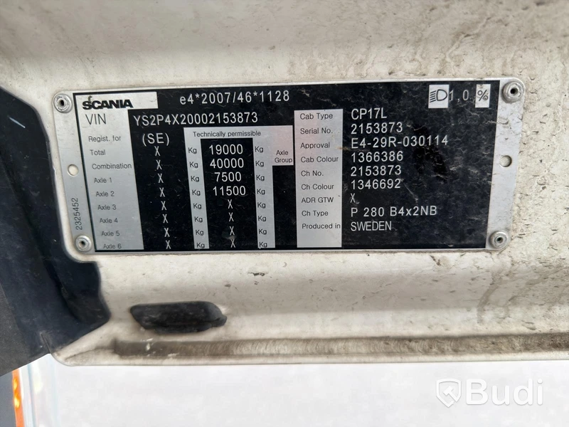 Distributionsbil Scania P280 B 4X2 NB -2018