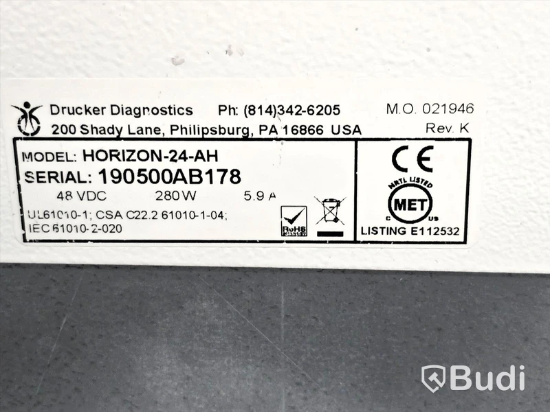 Centrifug för laboratoriebruk | Drucker Diagnostics Horizon 24-AH