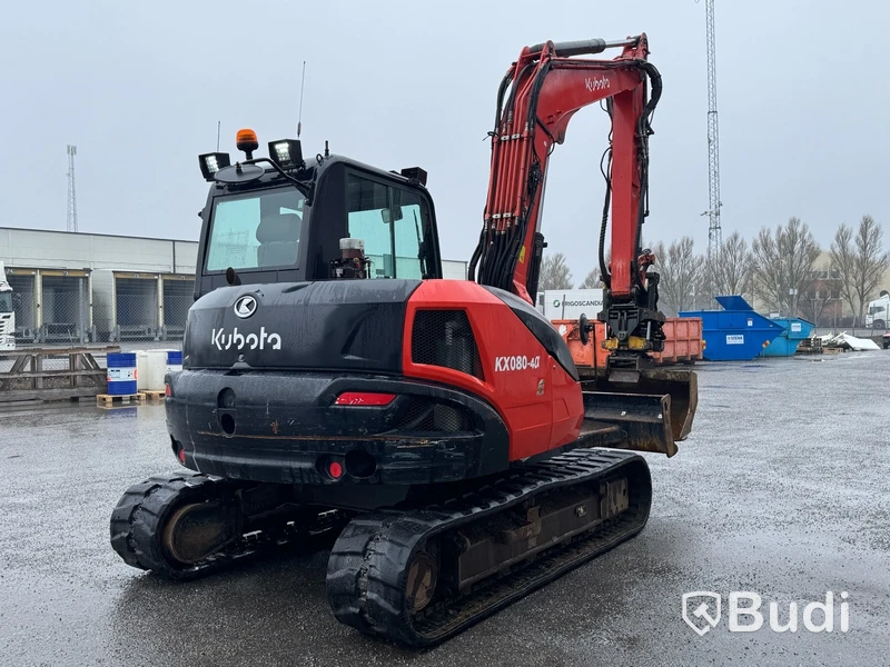 Bandgrävare Kubota KX080-4a -2018