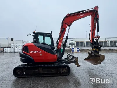Bandgrävare Kubota KX080-4a -2018