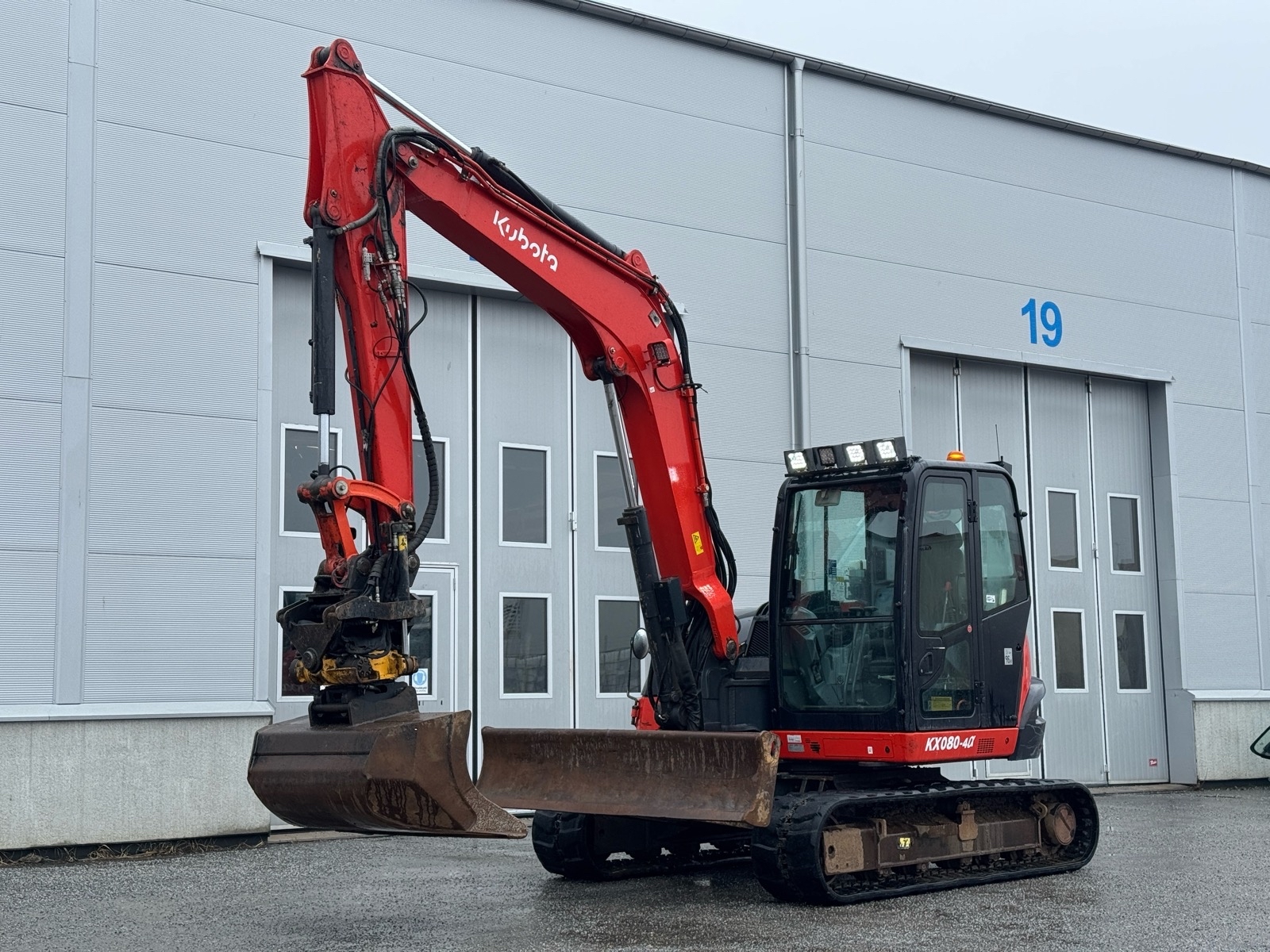 Bandgrävare Kubota KX080-4a -2018