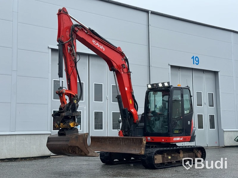 Bandgrävare Kubota KX080-4a -2018