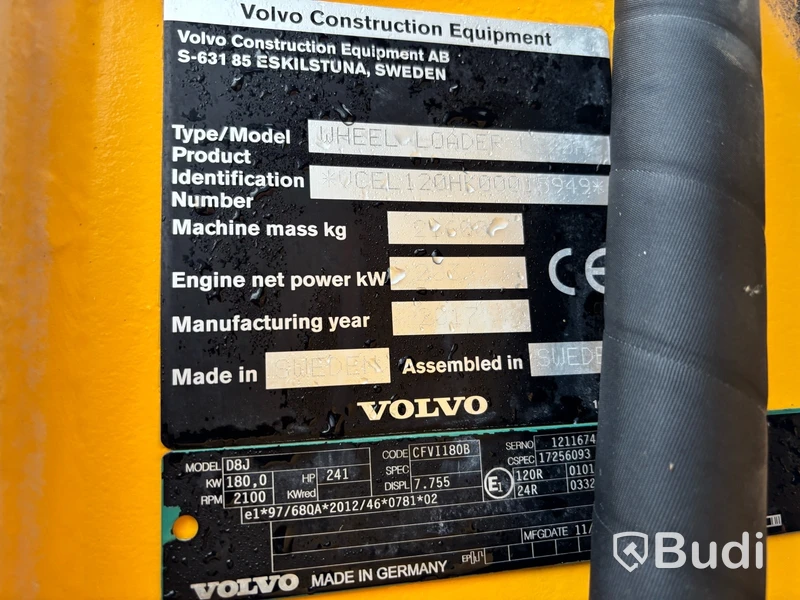 Hjullastare Volvo L120H OptiShift -2017