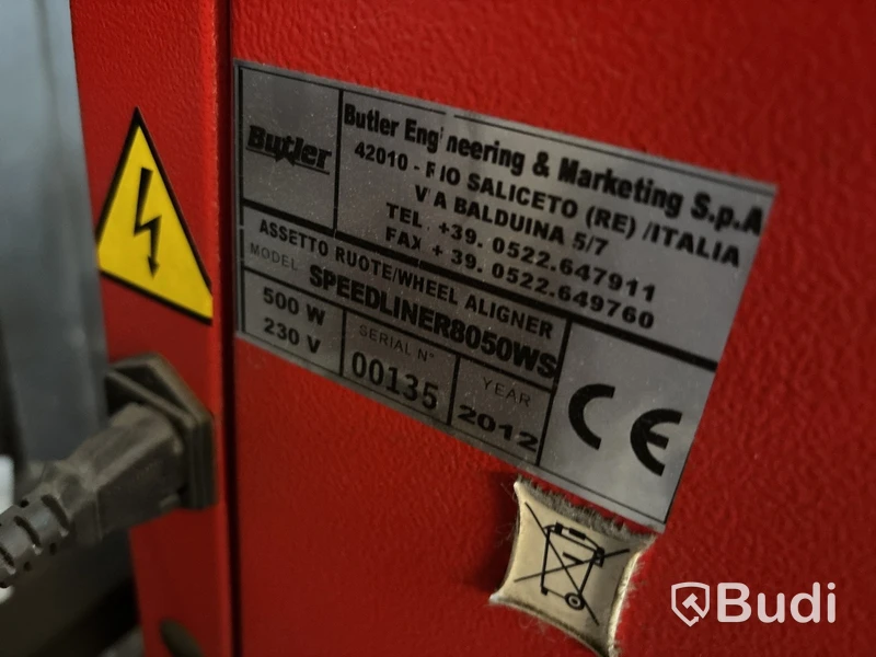 Hjulinställningsutrustning Butler SL 8050 WS -2012