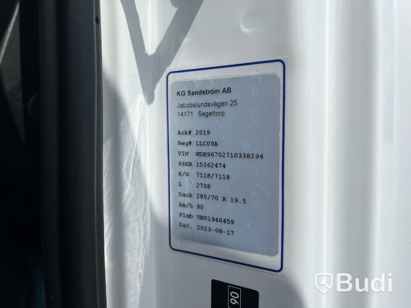 Distributionsbil Mercedes-Benz ATEGO -2019 | SKAB