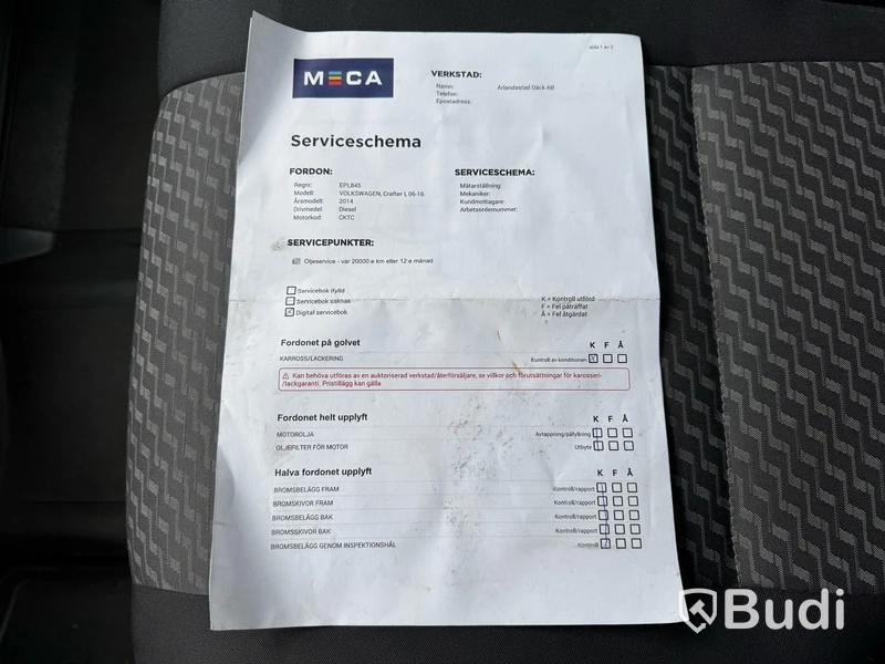Skåpbil Volkswagen Crafter Kombi 2.0 TDI -2014 | 9-sitsig