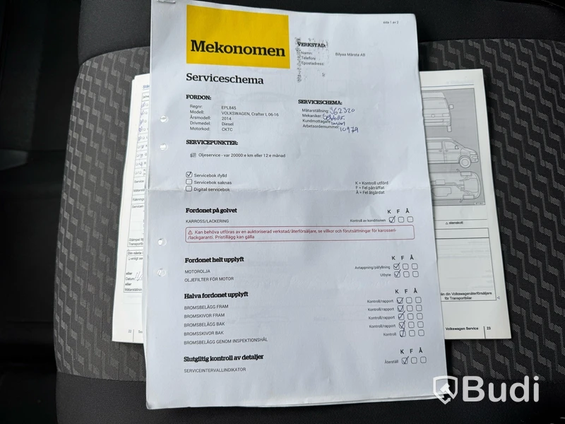 Skåpbil Volkswagen Crafter Kombi 2.0 TDI -2014 | 9-sitsig