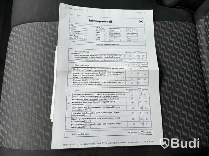 Skåpbil Volkswagen Crafter Kombi 2.0 TDI -2014 | 9-sitsig