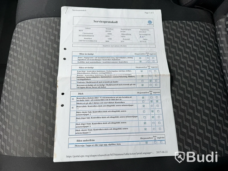 Skåpbil Volkswagen Crafter Kombi 2.0 TDI -2014 | 9-sitsig