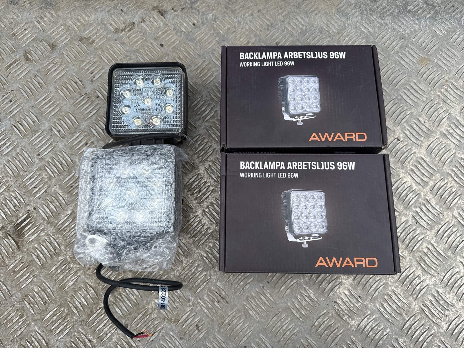 4 st backlampor & 1 st blixtljus