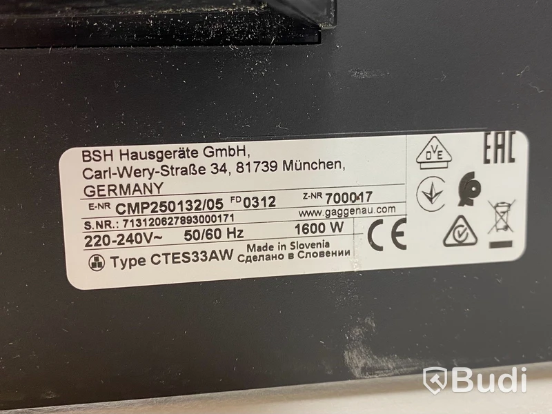 Kaffemaskin Gaggenau CMP250132 Serie 200, helautomatisk, silver.