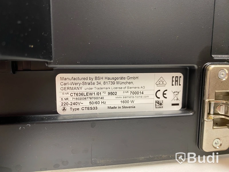 Helautomatisk kaffemaskin / espressomaskin från Siemens