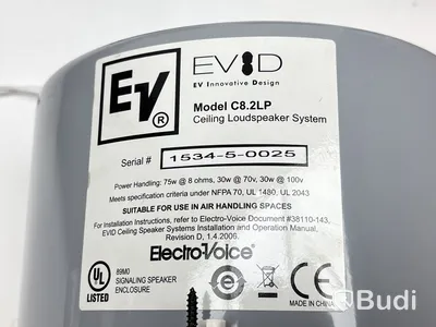 4 st. Högtalare Electro-Voice, EVID C8.2LP inkl. förstärkare Pioneer A-10K