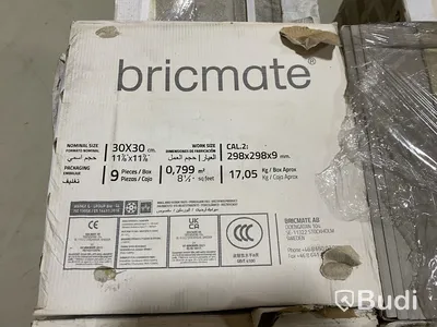 18,37 kvm Kakel Bricmate J33 NORRVANGE LIGHT GREY 30x30 cm, shade J35