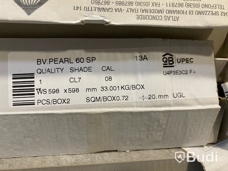 15,84 kvm Kakel Bricmate Z66 QUARTZIT PEARL 60x60 cm, UTOMHUS