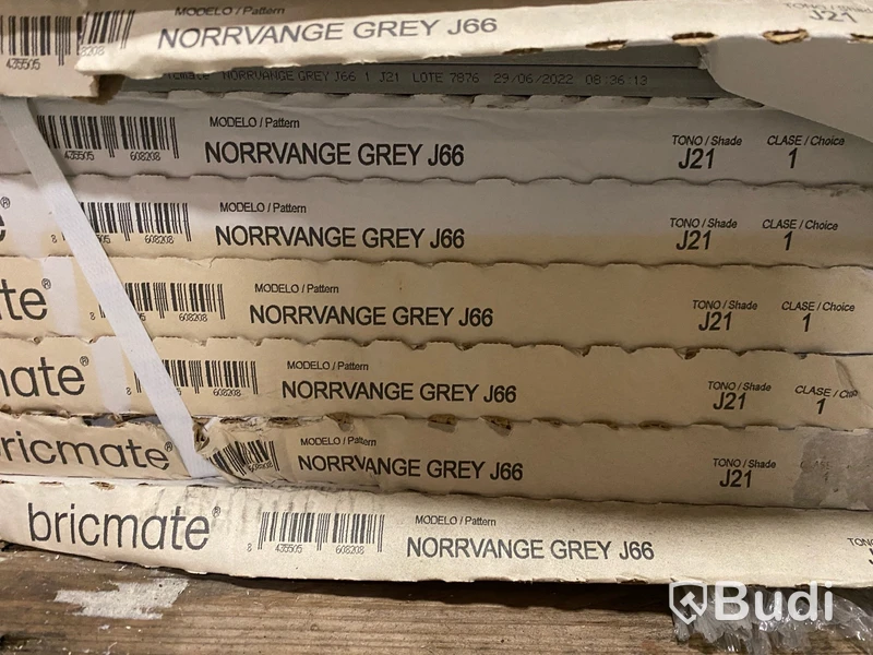 12,87 kvm Kakel Bricmate J66 NORRVANGE GREY 60x60cm, shade J21