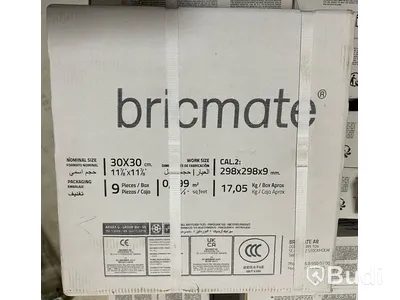 22,37 kvm Kakel Bricmate J33 NORRVANGE LIGHT GREY 30x30 cm, shade J33
