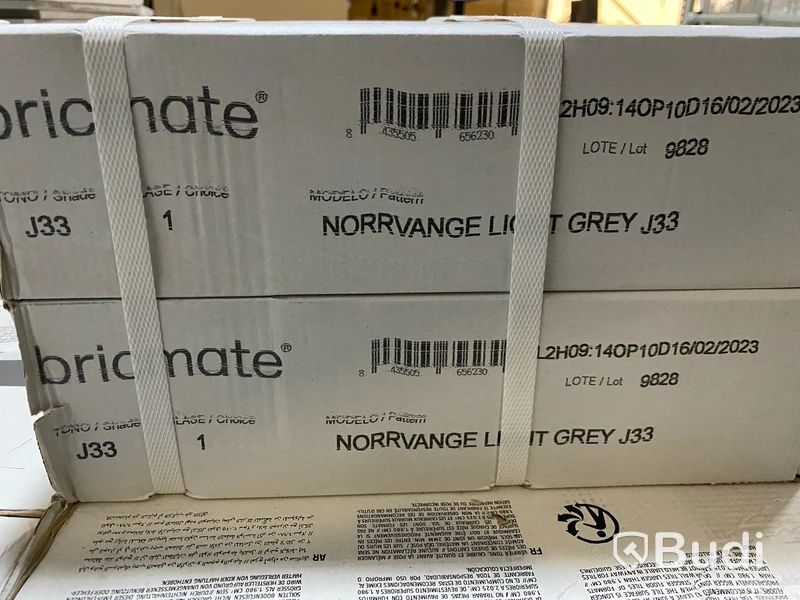 22,37 kvm Kakel Bricmate J33 NORRVANGE LIGHT GREY 30x30 cm, shade J33