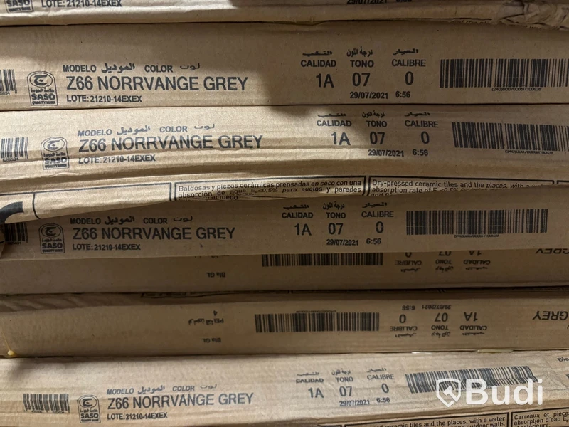 ca 8,64 kvm Kakel Bricmate Z66 NORRVANGE GREY, 60x60 cm, SHADE/TONO 07, UTOMHUS