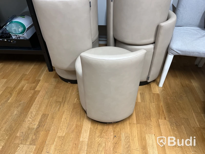 5 st. Sittpuff, fåtölj