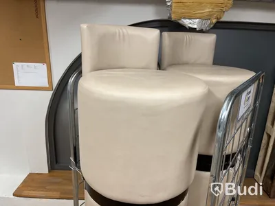 6 st. Sittpuff, fåtölj