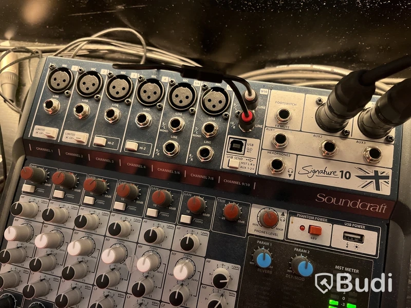 Mixerbord, mikrofon