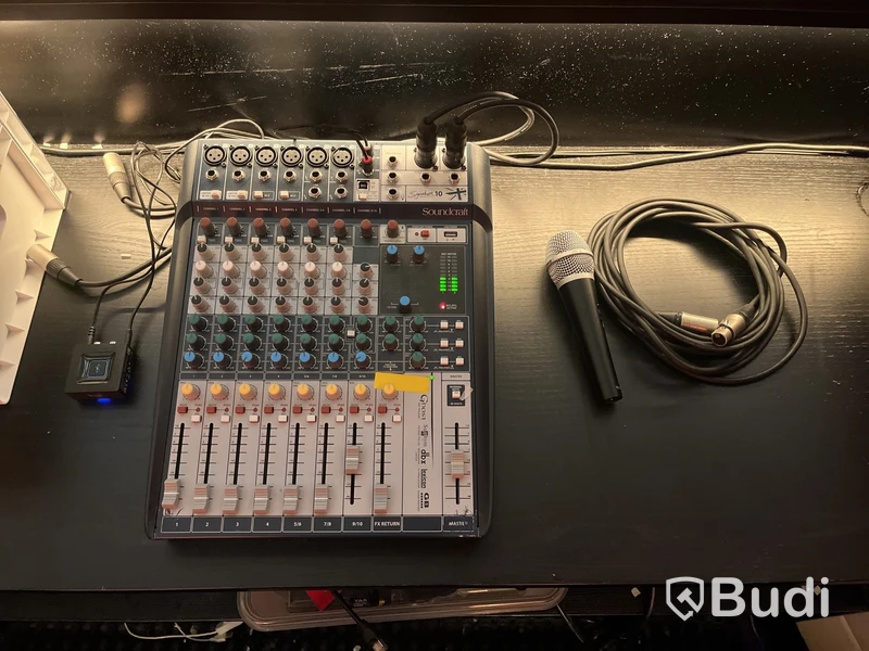 Mixerbord, mikrofon