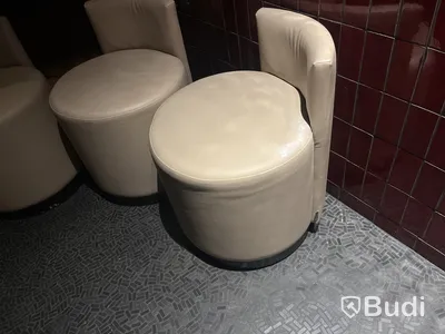 4 st. Sittpuff, fåtölj