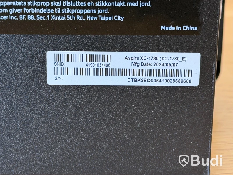 Stationär dator, Acer Aspire XC-1780, i5, 8 GB RAM