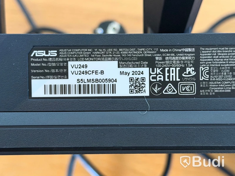 24" computer monitors, ASUS VU249, 2 pcs