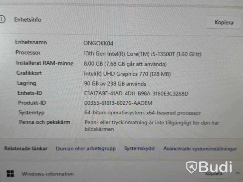 Stationär minidator, HP Pro Mini 400 G9, i5, 8 GB RAM