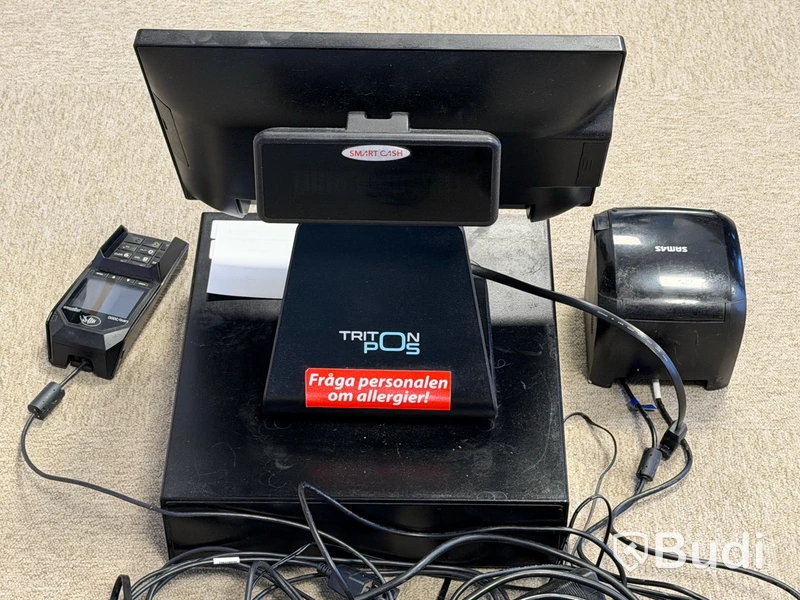 Triton POS 2, kassasystem med kassalåda, kvittoskrivare och kortläsare