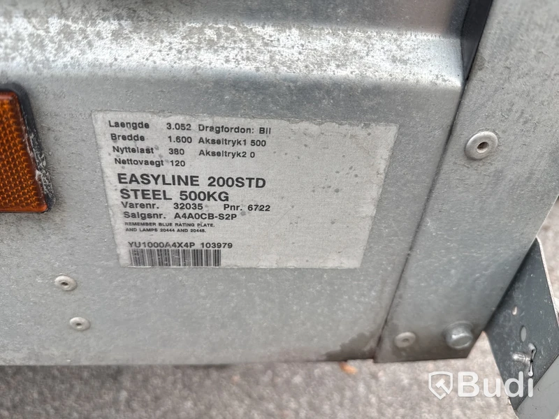 Släpvagn Easyline 500 kg -2004