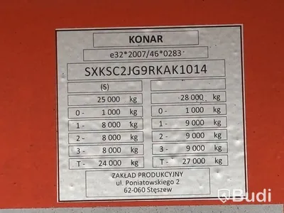 Lastbilssläp Konar JG9 -2024 | Nybesiktigad